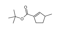 3-甲基-1-环戊烯-1-羧酸叔丁酯 结构式