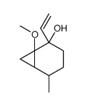 2-乙烯基-1-甲氧基-5-甲基双环[4.1.0]庚-2-醇 结构式