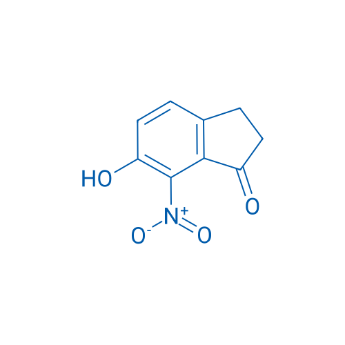 6-羟基-7-硝基-1-茚酮 结构式