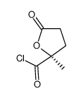 2-Furancarbonyl chloride, tetrahydro-2-methyl-5-oxo-, (S)- (9CI) 结构式