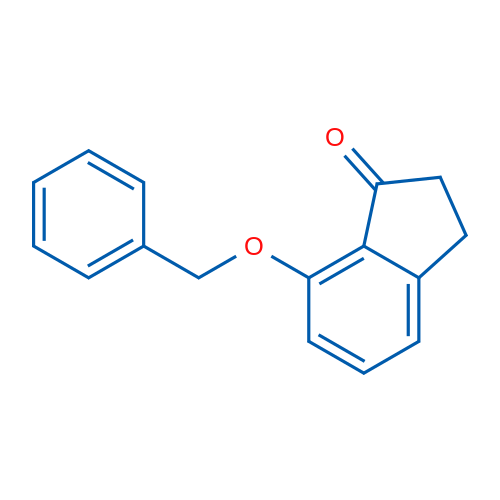 7-苄氧基-1-茚酮 结构式