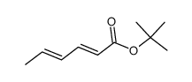 (2E,4E)-2,4-己二烯酸-1,1-二甲基乙酯 结构式