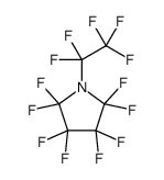 2,2,3,3,4,4,5,5-八氟-1-(1,1,2,2,2-五氟乙基)吡咯烷 结构式