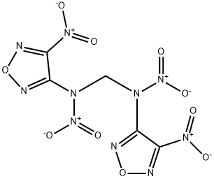 N,N'-二硝基-N,N'-双(4-硝基-1,2,5-恶二唑-3-基)甲二胺 结构式
