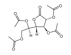 L-甘露糖酸 γ-内酯 2,3,5,6-四乙酸酯 结构式