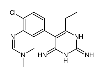 Methanimidamide,N'-[2-chloro-5-(2,4-diamino-6-ethyl-5-pyrimidinyl)phenyl]-N,N-dimethyl- 结构式