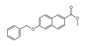6-苄氧基萘-2-羧酸甲酯 结构式