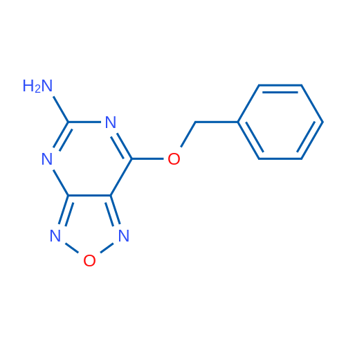 7-苄氧基-[1,2,5]恶二唑并[3,4-d]嘧啶-5-胺 结构式