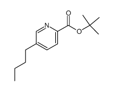 5-丁基-2-吡啶甲酸叔丁酯 结构式