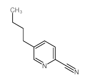 5-丁基吡啶-2-甲腈 结构式