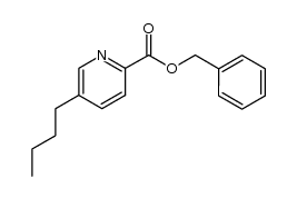 5-丁基吡啶-2-羧酸苄酯 结构式