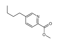 2-Pyridinecarboxylic acid, 5-butyl-, methyl ester 结构式