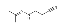 3-(2-(propan-2-ylidene)hydrazinyl)propanenitrile 结构式