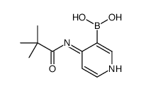 4-新戊酰胺基吡啶-3-硼酸 结构式
