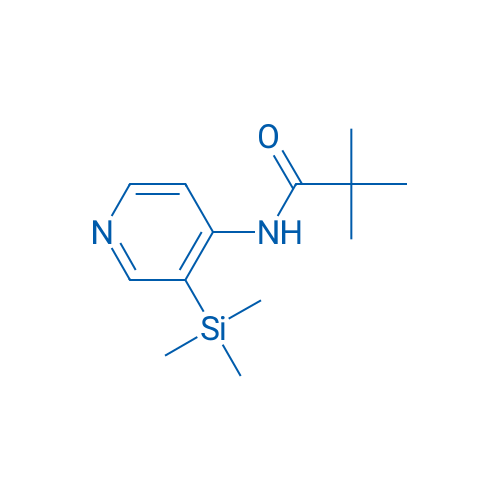 2,2-二甲基-N-(3-三甲基硅-4-吡啶)-丙酰胺 结构式
