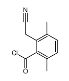 2-(氰甲基)-3,6-二甲基苯甲酰氯 结构式