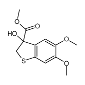 methyl 3-hydroxy-5,6-dimethoxybenzo[b]thiophene-3-carboxylate 结构式