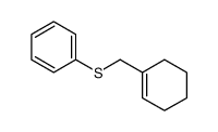 Benzene, [(1-cyclohexen-1-ylmethyl)thio]- 结构式