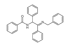 Benzamide, N-[1,2-diphenyl-2-[(phenylmethyl)imino]ethyl]- 结构式