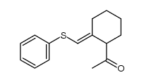 1-[2-[(苯硫基)亚甲基]环己基]乙酮 结构式