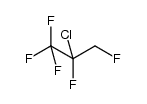 2-氯-1,1,1,2,3-五氟丙烷 结构式