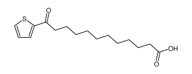2-噻吩十二烷酸, ω-氧代- 结构式