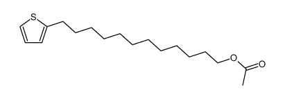 2-Thiophenedodecanol, 2-acetate 结构式