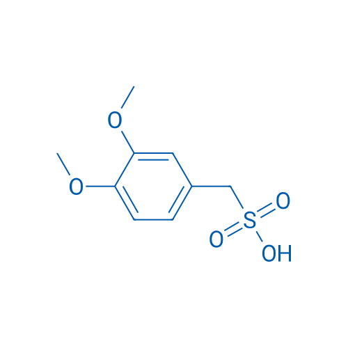 3,4-二甲氧基苯甲磺酸 结构式