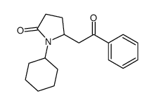1-环己基-5-(2-氧代-2-苯乙基)吡咯烷-2-酮 结构式