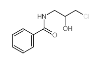 N-(3-氯-2-羟丙基)苯甲酰胺 结构式