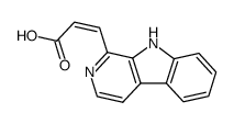 2-Propenoic acid, 3-(9H-pyrido[3,4-b]indol-1-yl)-, (2Z)- 结构式