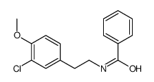 N-[2-(3-氯-4-甲氧基苯基)乙基]苯甲酰胺 结构式