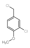 2-氯-4-(氯甲基)-1-甲氧基苯 结构式