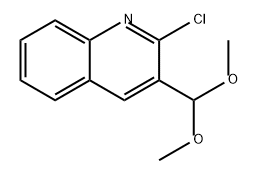Quinoline, 2-chloro-3-(dimethoxymethyl)- 结构式
