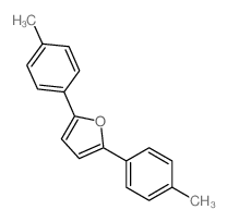 2,5-二(4-甲基苯基)呋喃 结构式