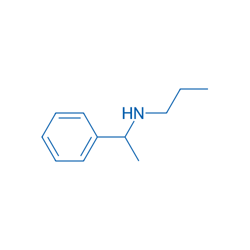 N-(1-苯乙基)丙-1-胺 结构式