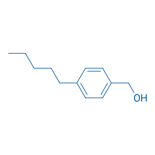 4-戊基苄醇的 结构式