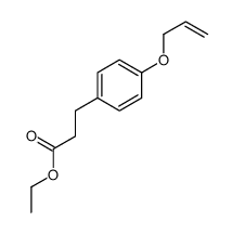 4-(2-丙烯-1-基氧基)苯丙酸乙酯 结构式