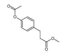 4-(Acetyloxy)benzenepropanoic acid methyl ester 结构式