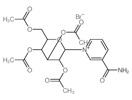 [3,4,5-triacetyloxy-6-(5-carbamoylpyridin-1-yl)oxan-2-yl]methyl acetate 结构式