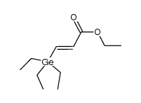 (E)-3-(三乙基锗基)丙烯酸乙酯 结构式