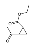 反式-2-乙酰基环丙烷羧酸乙酯 结构式