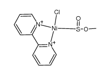 氯化(2,2'-联吡啶-N,N')(甲氧基亚磺酰基)合镍(1+) 结构式
