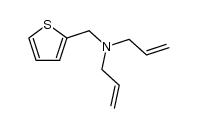 N,N-二-2-丙烯-1-基-2-噻吩甲胺 结构式