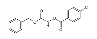 Benzoic acid, 4-chloro-, [(phenylmethoxy)carbonyl]azanyl ester 结构式