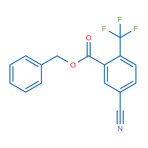 Phenylmethyl 5-cyano-2-(trifluoromethyl)benzoate 结构式