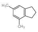 2,3-二氢-4,6-二甲基-1H-茚 结构式