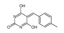 5-(4-甲基亚苄基)巴比妥酸 结构式