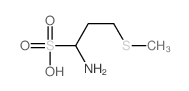 1-氨基-3-(甲硫基)-1-丙磺酸 结构式