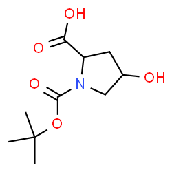N-BOC-4-羟基-脯氨酸 结构式
